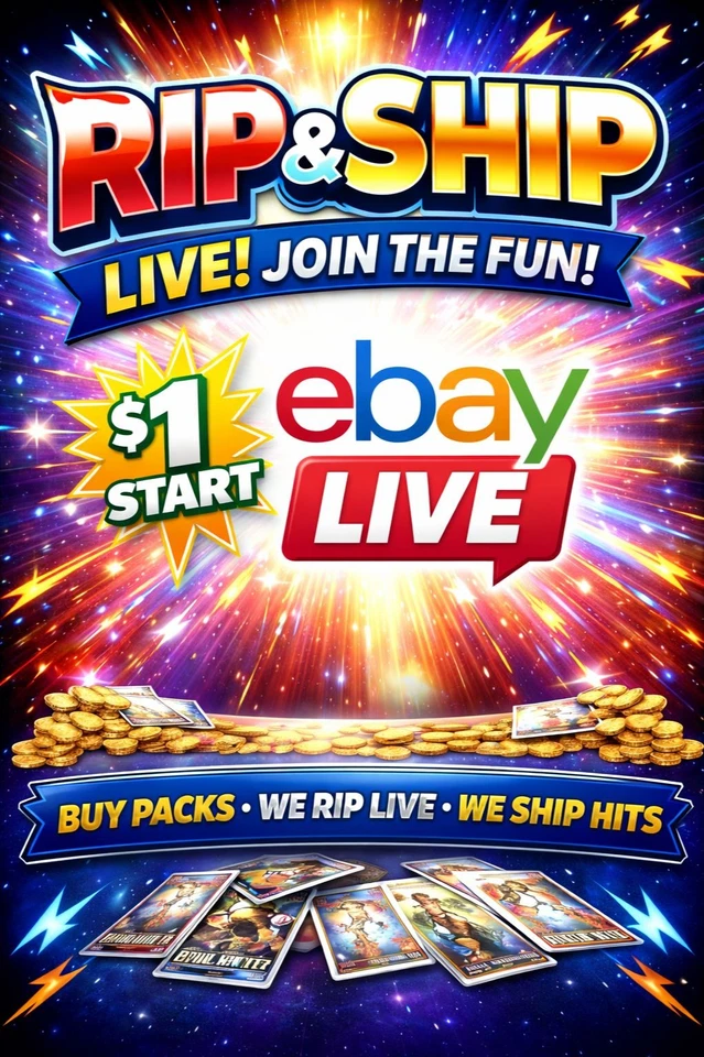 $1 START CROWN ZENITH PACK LIVE AUCTION | EPIC RIP AND SHIP GALORE