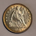 1858 US 5C Seated Liberty Half Dime Coin