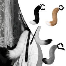 Cosplay Animal Tail Exhibition Wolf Tail for Night Club Animals Themed Parties