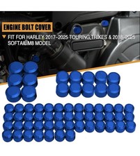Motorcycle Bolt Covers Engine Toppers Head Bolt Caps Kit for Harley Touring