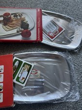 Edelstahl Aufschnittplatte neu Marke Tischfein 2 Stück 