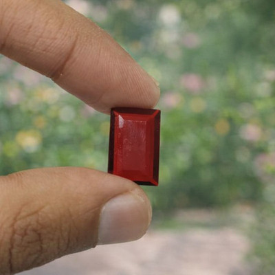 Baguette Red Ruby Loose Gemstone 7-9 CT, Deep Red Step Cut for Statement Setting
