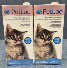 Lot of 2 x Pet-Ag PetLac Ready-to-Feed Milk Replacement 32 fl oz BBD 04/2027