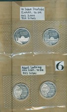 Bund monety 4 DM z 2000 i 2001 po 10 DM każda w srebrze 925