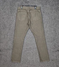 Proof Jeans Mens 32 (Fits 33x32) Brown Rover Slim Canvas Denim Pants Huckberry