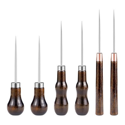 6 Piece Leather Awl Tool Set Stitching Marking Punch