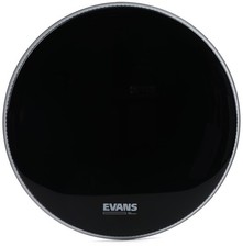 Evans EQ3 Black Resonant Bass Drumhead - 20" - No Port