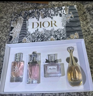 Dior Collectible Perfume Miniatures Gift Set in Dior Gift Box, 4 Mini Bottles
