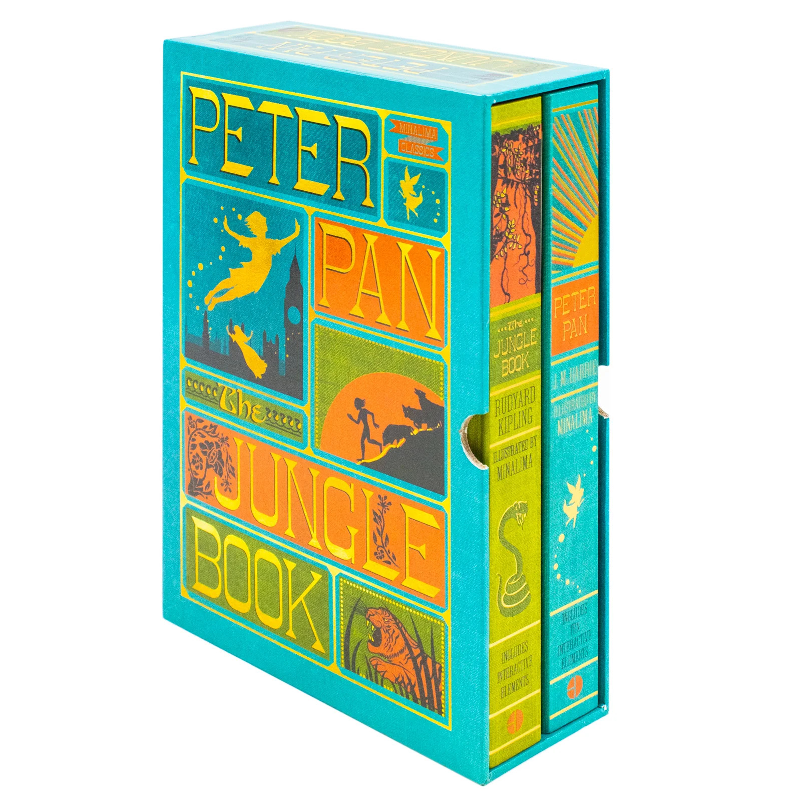 Various Publishers Peter Pan And The Jungle Book - Minalima Edition 2 Books Collection Set | Illustrated With Interactive Elements - Image 4