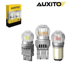AUXITO 1157 2057 Red LED Stop Turn Signal Brake Tail Light Bulbs BAY15D 2/4/6/8