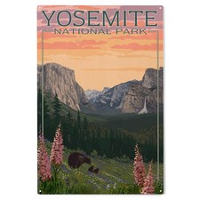 10x15 Inch Wood Sign, Ready to Hang Wall Decor, Yosemite National Park, Calif...