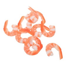 10 Pcs Fake Shrimp Props Toy Artificial Cooked Model Food Realistic