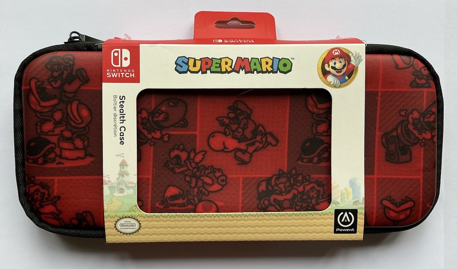 Nintendo Switch Super Mario Stealth Case Red Black PowerA Officially Licensed