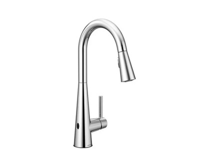 NEW CONDITION MOEN 7864EWC Sleek Pull-Down Sprayer Kitchen Faucet Chrome