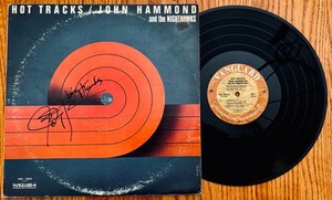 JOHN HAMMOND Signed HOT TRACKS Album~VANGUARD #VSD 79424~Blues Guitar~Harmonica