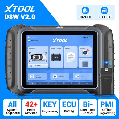 XTOOL D8W OBD2 Diagnosegerät Bidirektionale ECU Codierung Topologiekarte