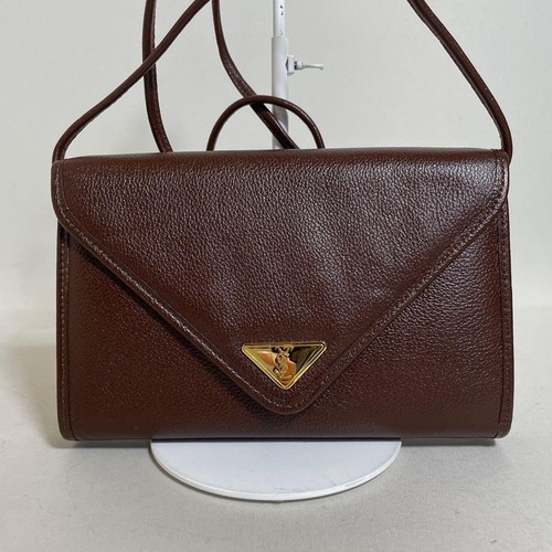 Yves Saint Laurent Leather Shoulder Bag Brown