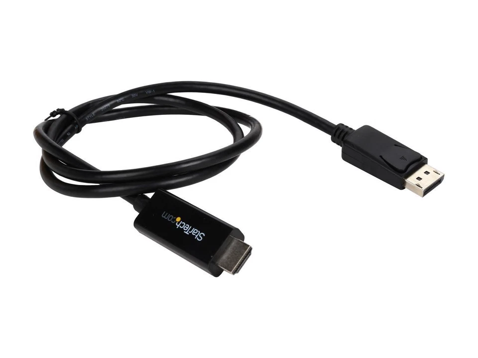 StarTech.com DP2HDMM1MB 3 ft. Black 1 x DisplayPort (20 pin) Male Input to 1 x - Image 2 of 2