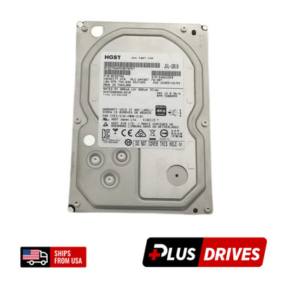 4TB SAS HGST 3.5'' 4Kn Ultrastar 7K6000 7200 RPM 12Gbps Server Hard Drive