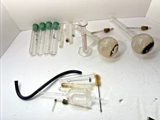 Vintage Glass  Pyrex 125 ml 4620 Beaker Kimax Cylinder Lot Scientific Lab