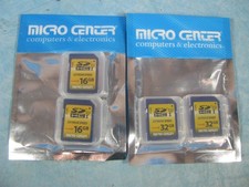 Lot of 4 - Micro Center - Micro SDHC 2 32GB, 2 16GB Extreme Speed Card