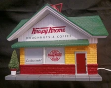 Department 56 Snow Village Krispy Kreme Doughnut Shop w/ Sign