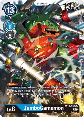 JumboGamemon BT13-032 U Versus Royal Knights Digimon TCG