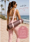 Caligirl Pink Yoga, Pilates Mat, Lightweight Carrying Strap Adjustable, new