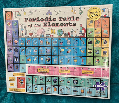 NIB Periodic Table Of The Elements 1000 Piece Jigsaw Puzzle By Re-marks