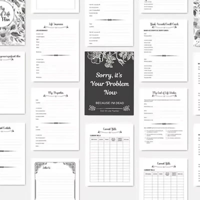 Sorry, it’s Your Problem Now , Because I'm Dead: Funny End of life planner , End - Image 3 of 4