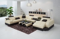 Ledersofa Designer Sofa U Form Wohnlandschaft Couch Polster Ecksofa Garnitur Neu