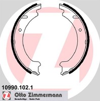 Hinterachse Zimmermann 10990.102.1 Bremsbackensatz, Feststellbremse FüR Volvo