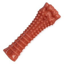 Nylabone X-Large Textured Knuckle Bone Power Chew Toy Durable Bacon 50 lbs