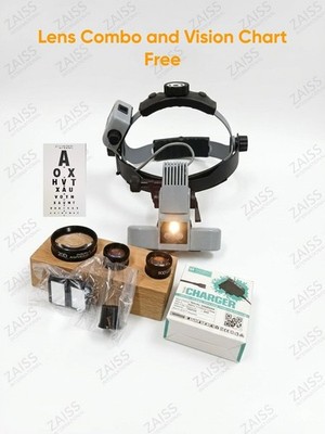Zaiss Binocular Wireless indirect ophthalmoscope with 20d 90d 78d vision chart