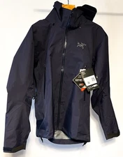 Brand New Arc'Teryx Men's Beta AR Jacket Large Black/Sapphire BNWT