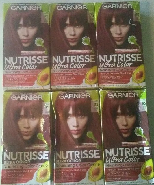 NEW 2 Garnier Nutrisse Ultra Color Nourishing Color Creme R3 Red