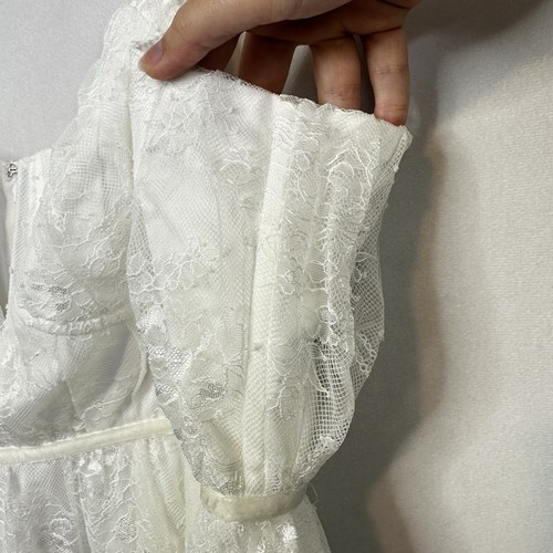 Lulus Lace Midi Dress Wedding Ceremony Sleeveless Summer Lined Spaghetti Strap - Picture 6 of 12