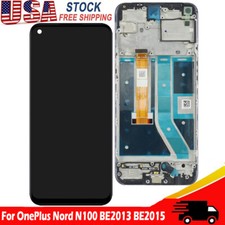 New For OnePlus Nord N100 BE2013 BE2015 LCD Display Touch Screen Digitizer Frame