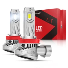 LASFIT H11 H9 Headlight Bulb Low Beam Super Bright Conversion Kit 6000K White 2x