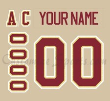 NCAA Denver Pioneers Customized Number Kit For 2005 3rd Hockey Uniform
