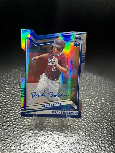 2022 Panini Elite Extra Edition - Baldwin #96 Aspirations Die-Cut /91 (AU) (RC)