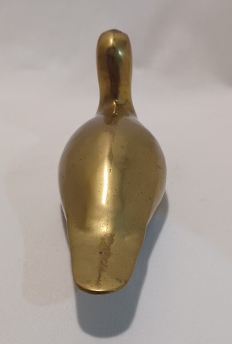 Pisapapeles de escritorio pesado de latón vintage decoración del hogar estatuilla 8" - Imagen 5 de 8