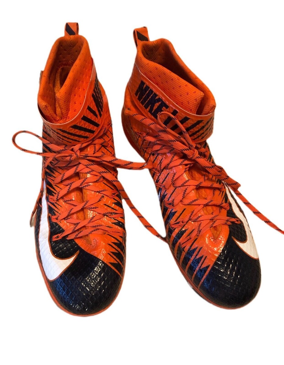 Nike Mens Lunarbeast Elite Orange Football Cleats NikeSkin 847588