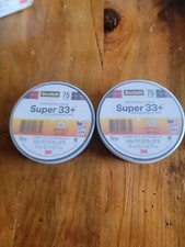 3M Scotch Super 33 Black Vinyl Electrical Tape, 3/4  x 76   2 ROLLS 