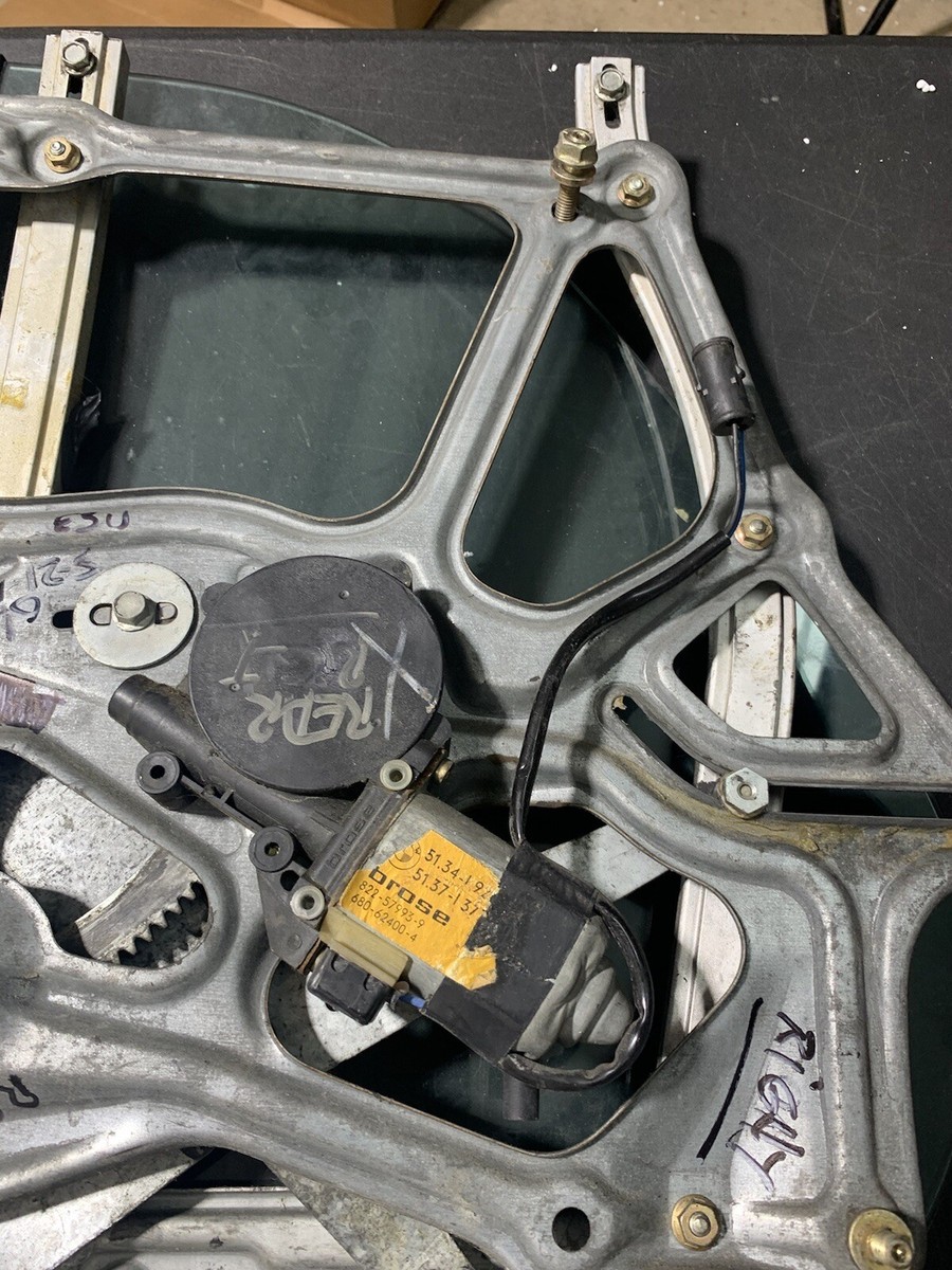 BMW Oem E30 Convertible Right Rear Lifter Regulator & Motor 