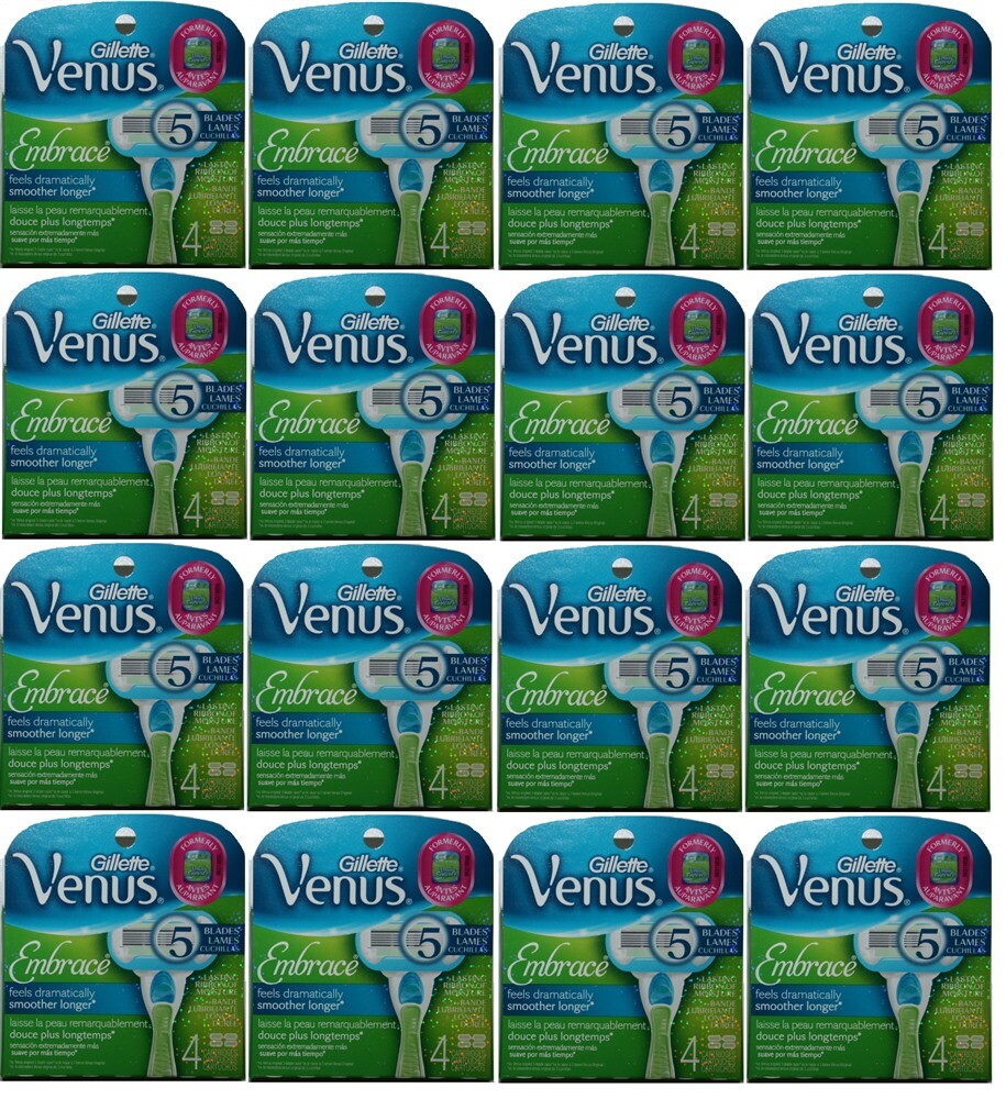 64 GILLETTE Venus Embrace Razor Blades Refill Cartridges 8 F