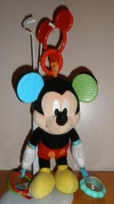 Kids Preferred Disney Baby Mickey Mouse 12" Red Blue Activity Plush Rattles