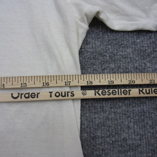 Vtg Sportswear 80s Paper Thin Ringer T Shirt Lake Ray Hubbard Made In USA - Picture 9 of 10