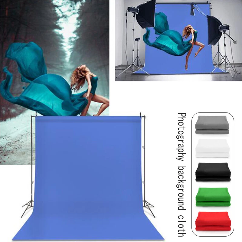 Pure Green Photography Backdrop Cloth Studio Photo Background Props Screen Green - Image 2 of 4