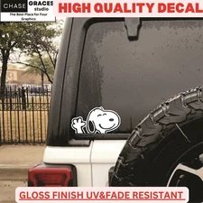 SNOOPY Charlie Brown Vinyl Decal Car Window Wall Sticker size 6" x 3.25"